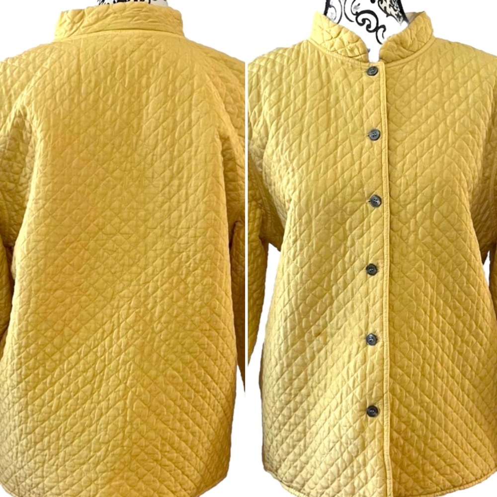 Vintage Kiko 100% Silk Jacket Yellow RARE Colorful Size Medium